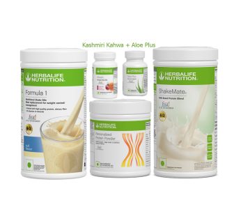 Herbalife Kulfi Shake + Protein Powder 200g + Afresh + Aloe Plus + Shakemate – Herbalife Products